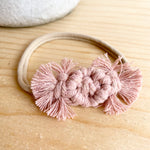 Macrame Bow Headband