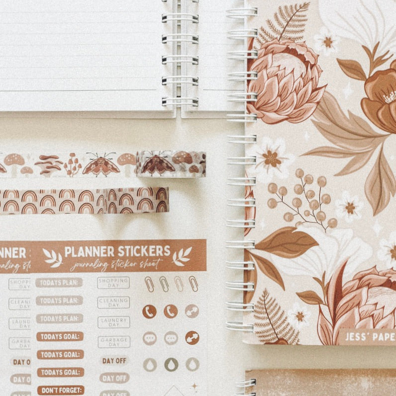 Vintage Floral Planner