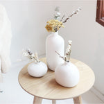 Matte White Ceramic Vases