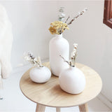 Matte White Ceramic Vases