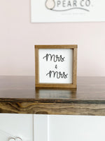 Mrs. & Mrs. Cutout | Wood Sign