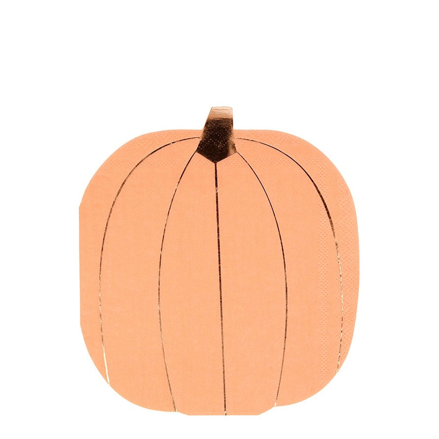 Pastel Halloween Pumpkin Napkins | 16 Pack