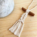 Macrame Car Diffuser With Cinnamon Stick (More Options)