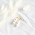 Organic Pearl Trio Earrings