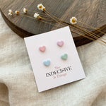 Pastel Heart Studs