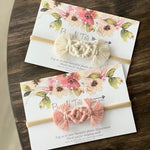 Macrame Bow Headband