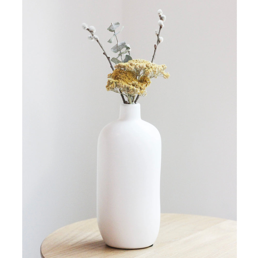 Matte White Ceramic Vases