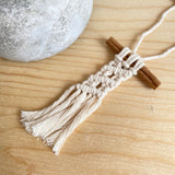 Macrame Car Diffuser With Cinnamon Stick (More Options)
