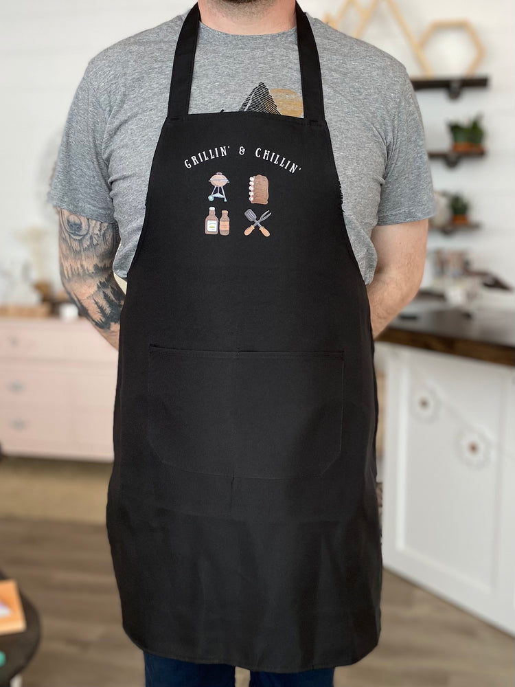 Grillin' + Chillin' Unisex Apron