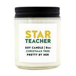 Star Teacher Candle | Christmas Tree