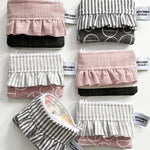 Mini Ruffle Zip Pouch