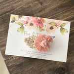 Macrame Flower Hair Clip | Single Leaf