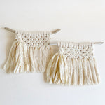 Sari Silk + Driftwood Macrame Wall Hanging