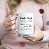 Basic Girl Fall Checklist Mug