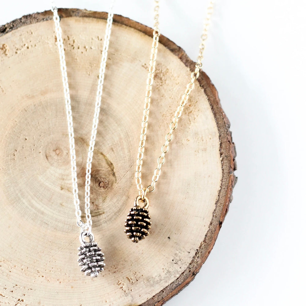 Tiny Pinecone Necklace