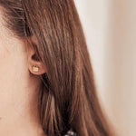 Coffee Cup Gold Plated Earrings