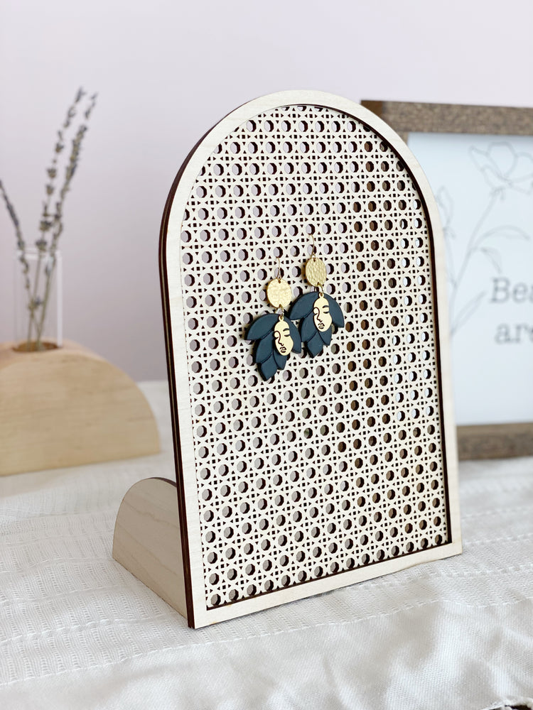 Large Faux Cane Jewelry Display Stand