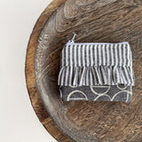 Mini Ruffle Zip Pouch