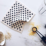 Tiny X Black + White Sponge Cloth | Ten and Co.