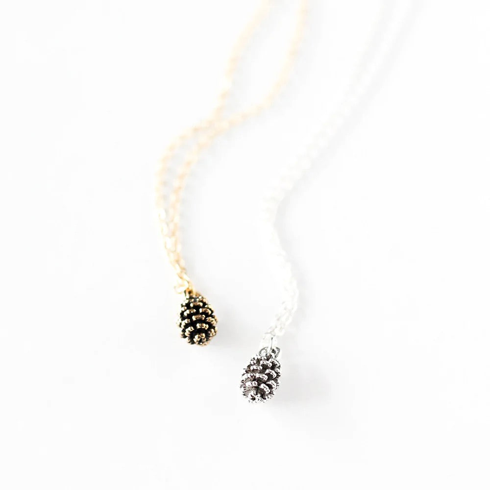 Tiny Pinecone Necklace