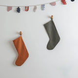 Linen Christmas Stocking