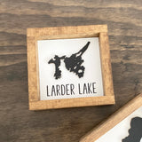 Mini Lake Sign