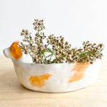 Large Ceramic Spaniel Catchall | Planter