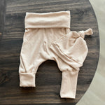 Grow With Me Leggings + Top Knot Hat Set (More Colour Options)
