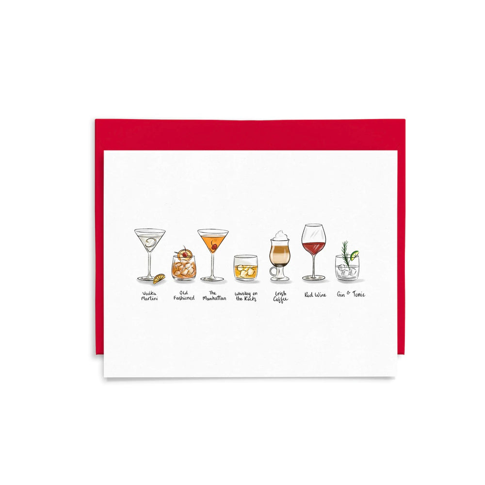 Beverages Greeting Card