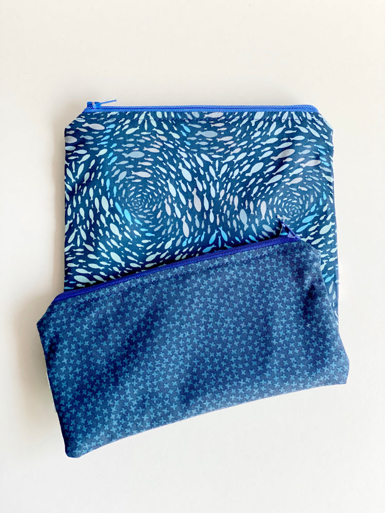 Reusable Sandwich + Snack Bags | Blue