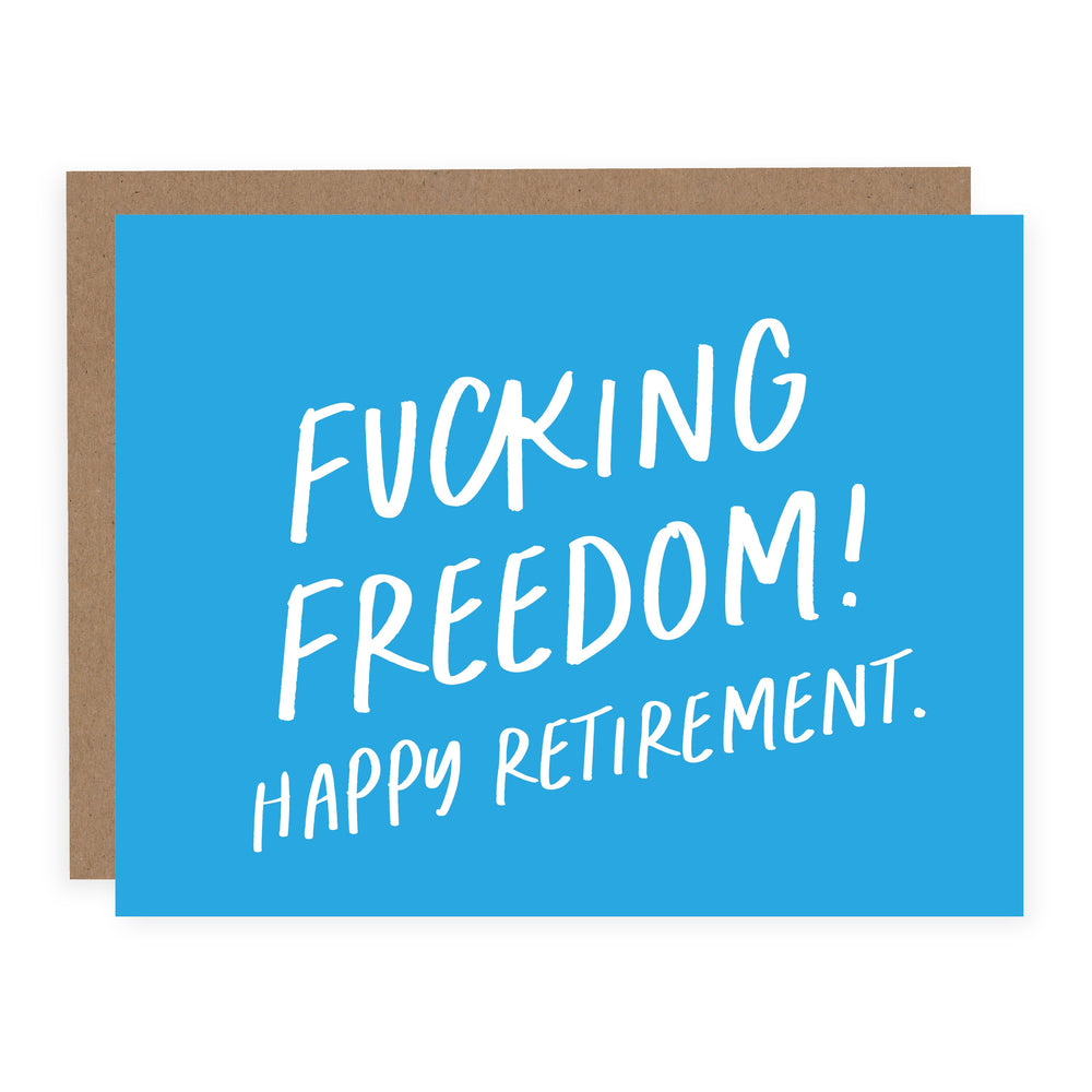 Fucking Freedom Retirement Card