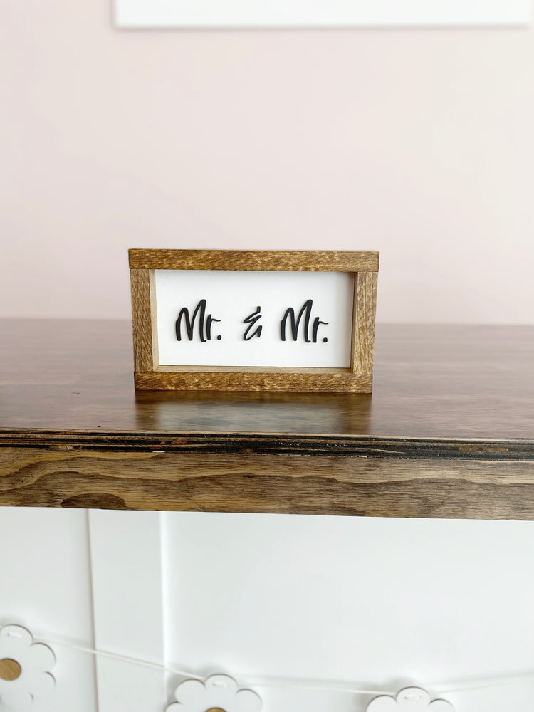 Mr. & Mr. Cutout | Wood Sign