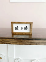 Mr. & Mr. Cutout | Wood Sign