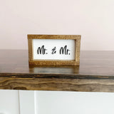 Mr. & Mr. Cutout | Wood Sign