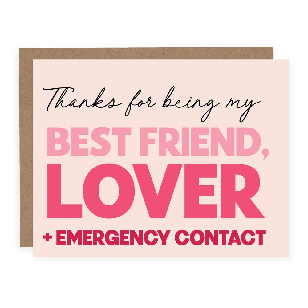 Best Friend, Lover + Emergency Contact Card