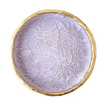 Lavender Floral Impressions Ring Dish