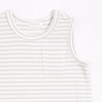 Lunar Rock Striped Modal Rib Sleeveless Romper