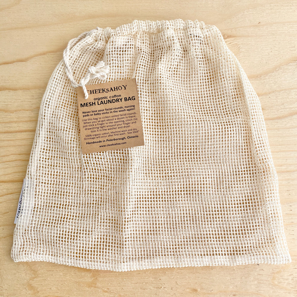 Organic Cotton Facial Rounds Mesh Laundry Bag