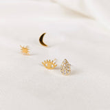 Solstice Studs Set | Gold Plated Earrings