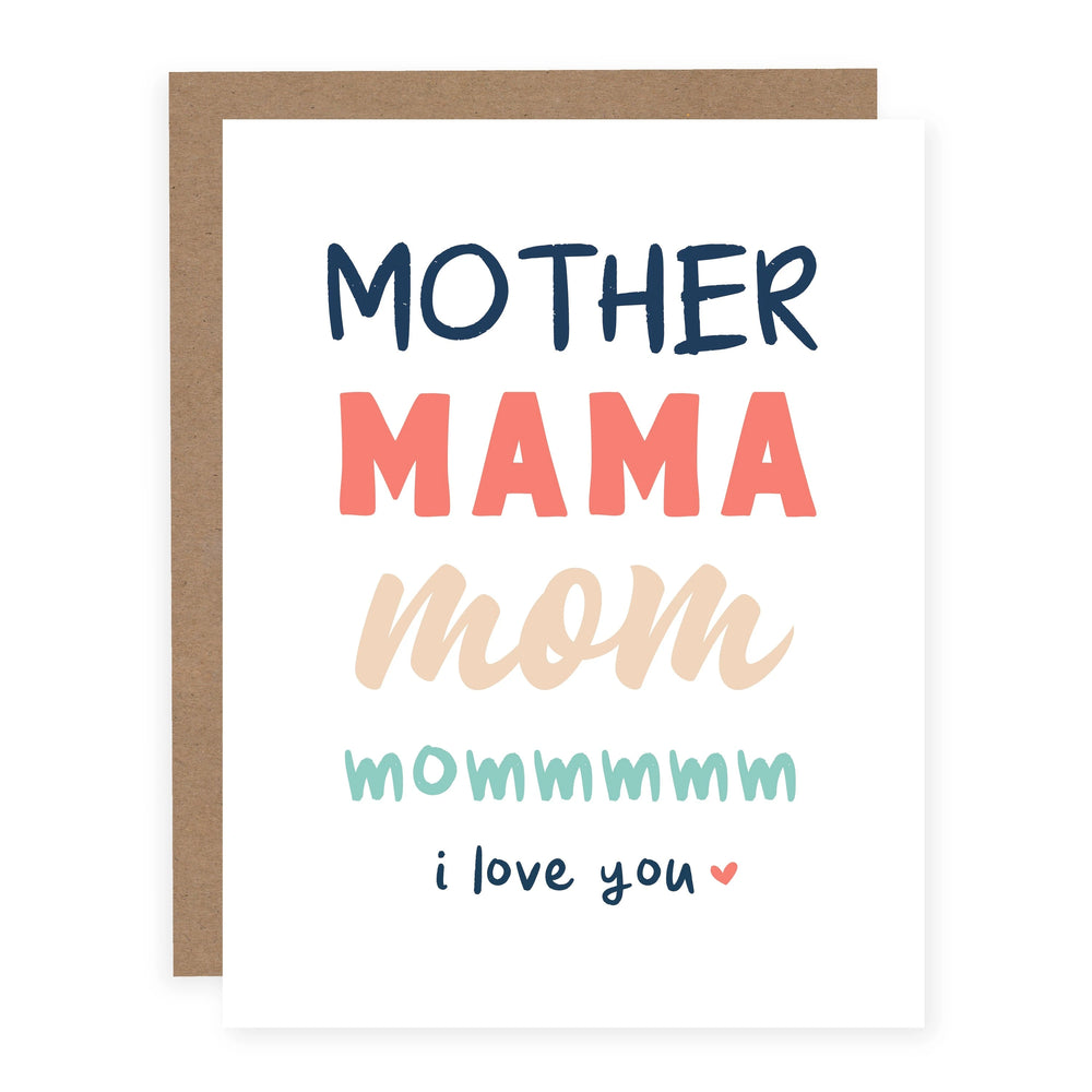 Mother Mama Mom Card