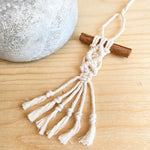 Macrame Car Diffuser With Cinnamon Stick (More Options)
