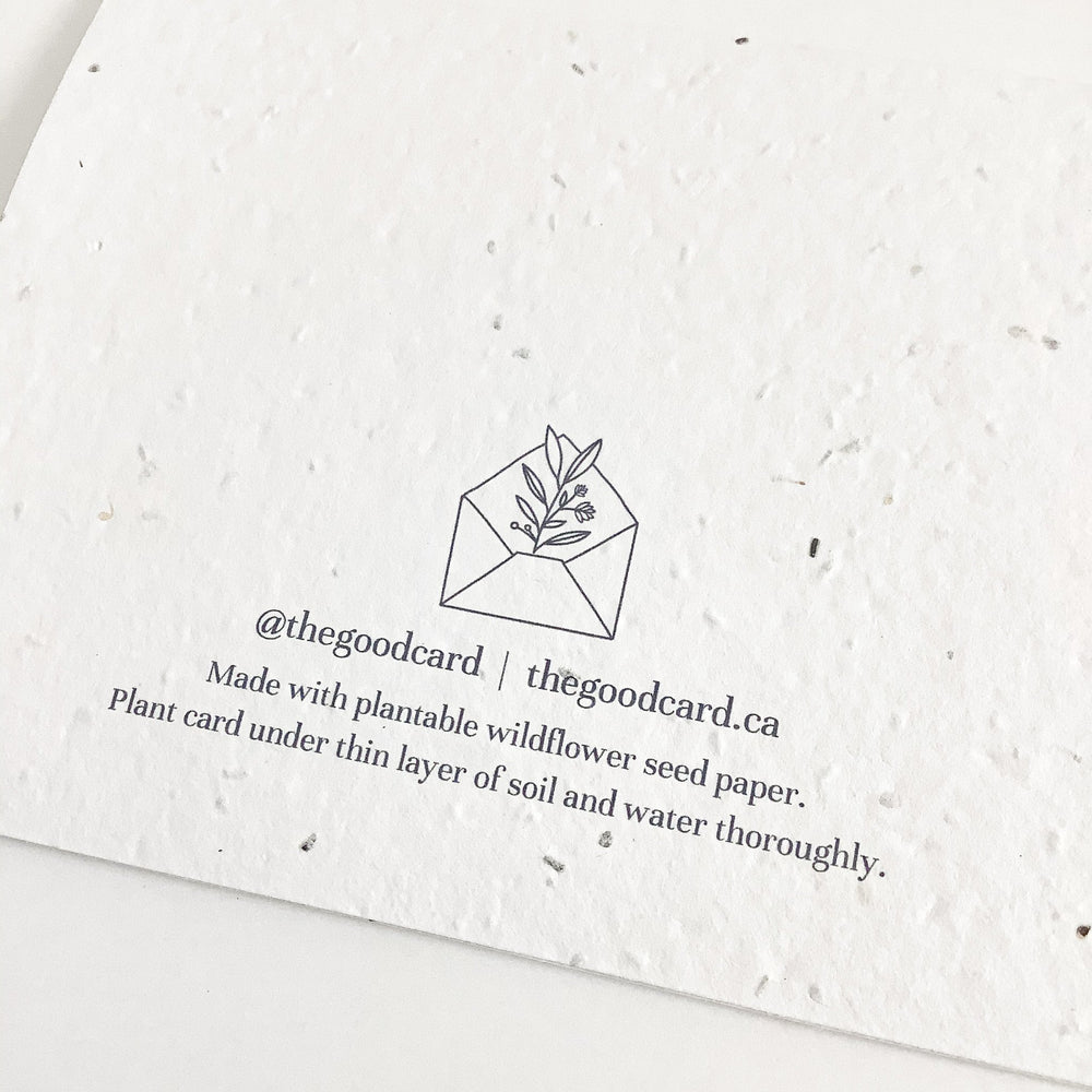 Heart  | Plantable Seed Card