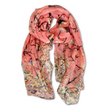 Lightweight Scarf | Orange + Birds