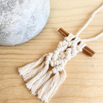 Macrame Car Diffuser With Cinnamon Stick (More Options)