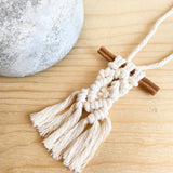 Macrame Car Diffuser With Cinnamon Stick (More Options)