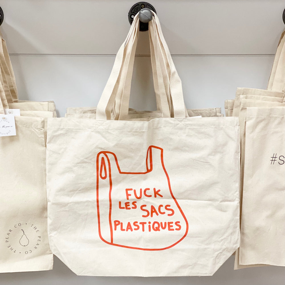 Reusable Tote Bag | Fuck Les Sacs Plastiques