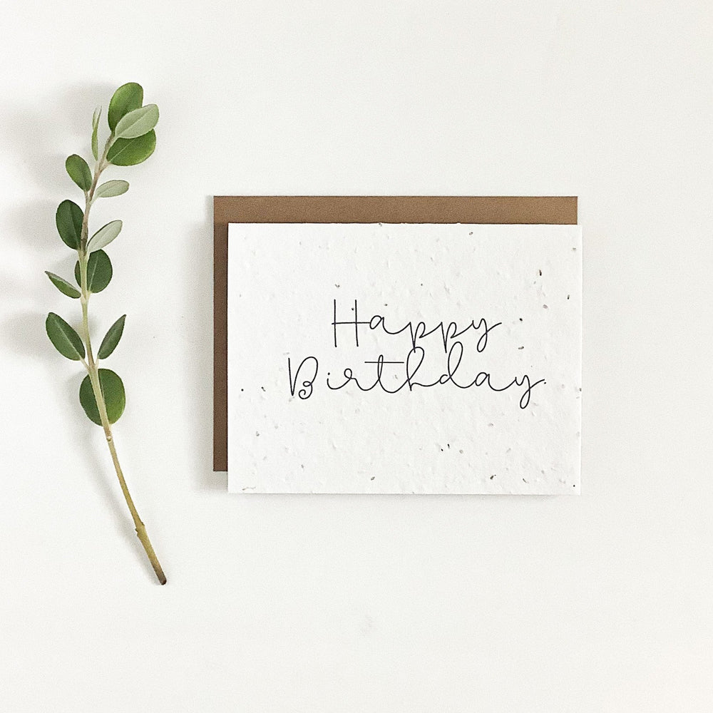 Happy Birthday | Plantable Seed Card