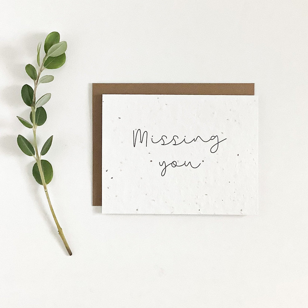 Missing You | Plantable Seed Card