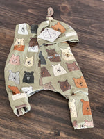 Grow With Me Leggings + Top Knot Hat Set (More Colour Options)