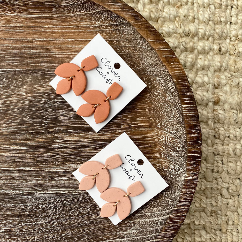 Clay Earrings | Speckled Blush